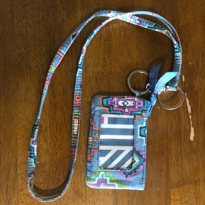 Vera Bradley lanyard with ID holder